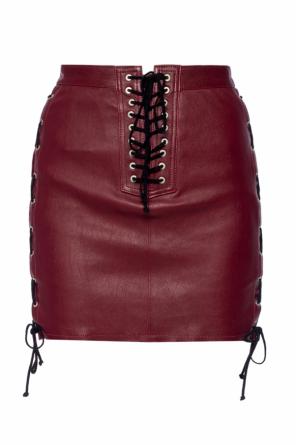 Leather skirt pulled with straps, zdjęcie 1 Leather skirt pulled with straps od Unravel Project